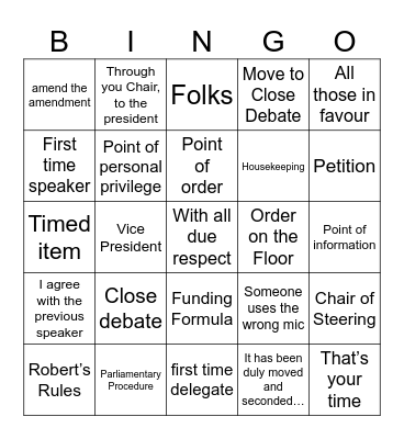 Annual Meeting BINGO! Bingo Card