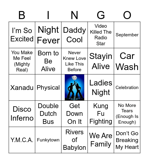 Disco! Bingo Card
