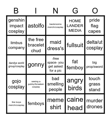 CON BINGO Card