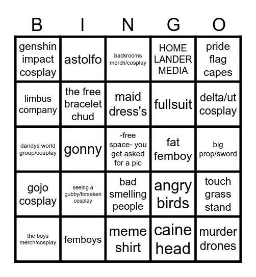 CON BINGO Card