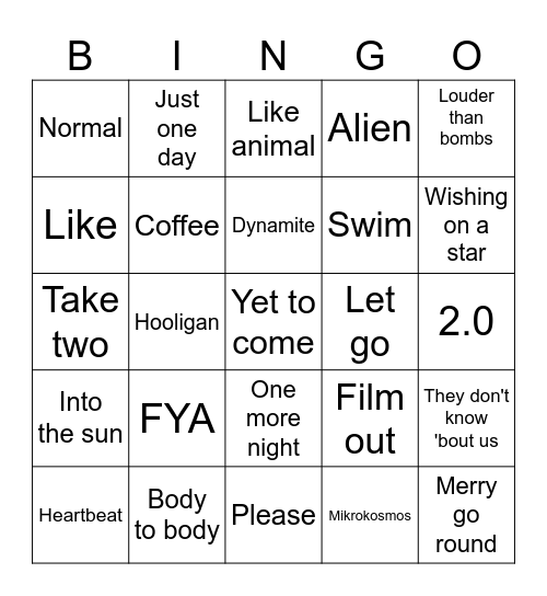 @We_r_only_7 Bingo Card