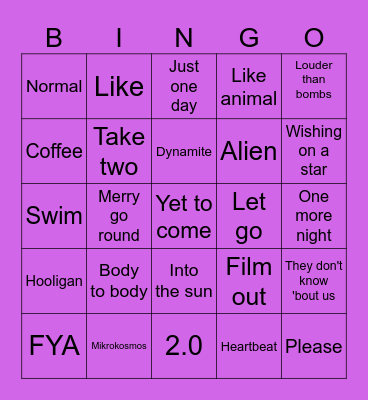 @We_r_only_7 Bingo Card