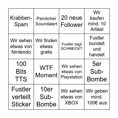 Bingo Card