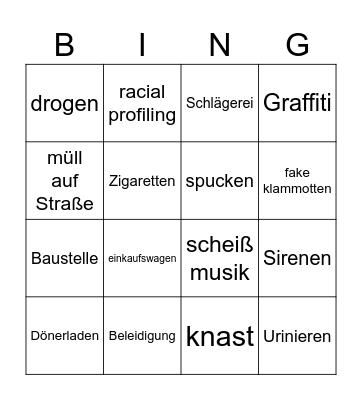 spiegel tv Bingo Card