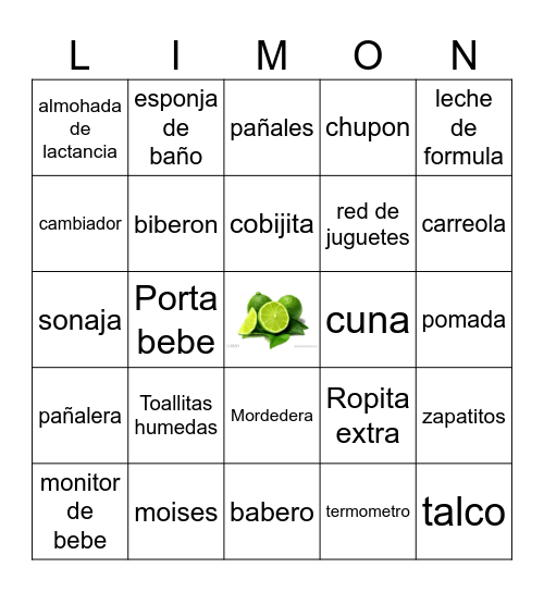 LOTERIA DE JUAN LUCA Bingo Card