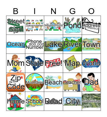 Things surrounding me Bingo Card