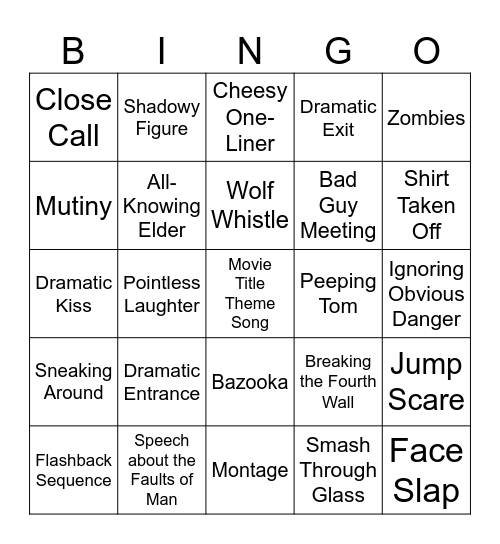 BINGOFLIX: Purple Rain Bingo Card