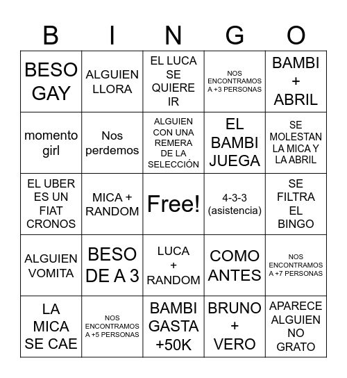 06/12/2026 Bingo Card
