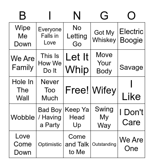 Black Family/Juneteenth Bingo Card