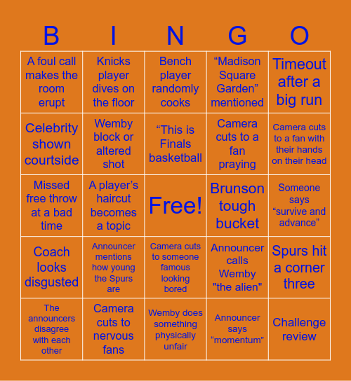 Pi(p)zza Party Bingo Card