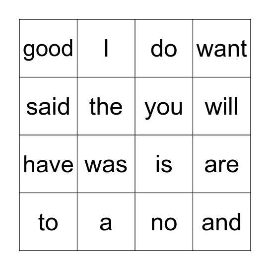 reader 18 (red words) Bingo Card