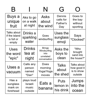 Father's Day Bingo Board 2026 Bingo Card