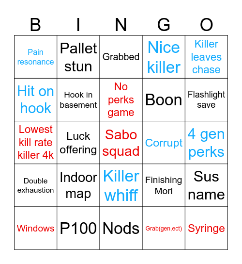 Deebeedee (2) Bingo Card