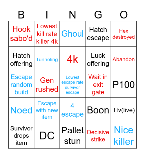 Deebeedee (3) Bingo Card