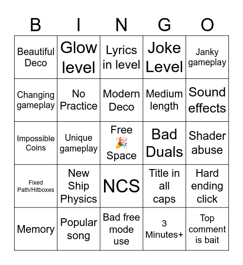 Easy Demon Bingo! Bingo Card