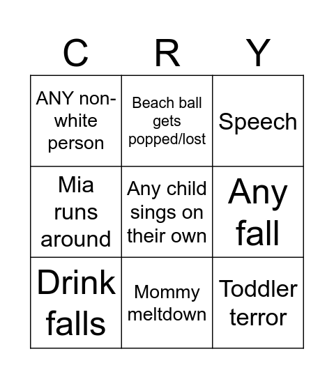 Birthday Bingo Card