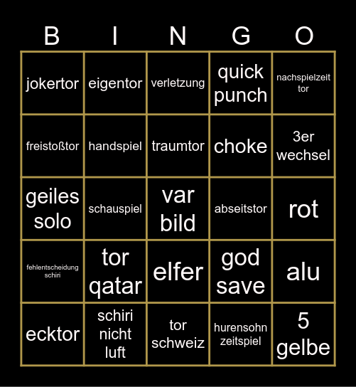qat sui Bingo Card