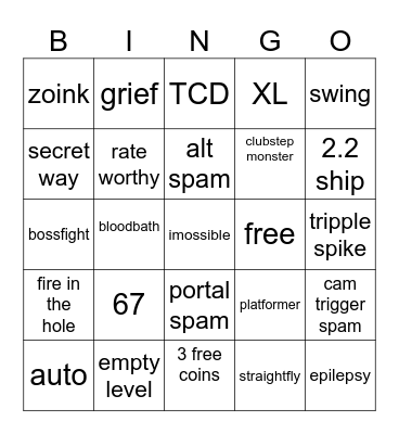 recent tab Bingo Card