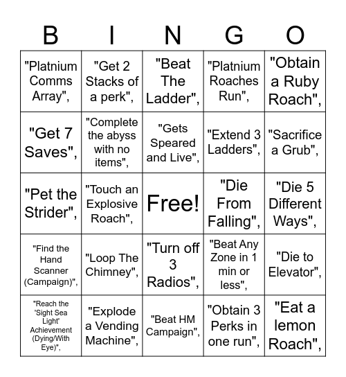 Wukle Bingo Card