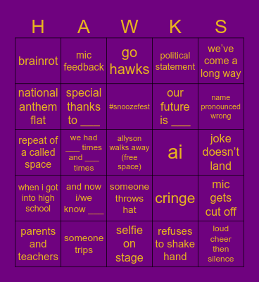 Graduation Bingo 2026 Bingo Card