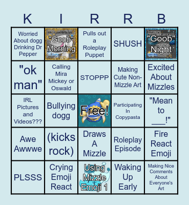 Kirrb Bingo Card
