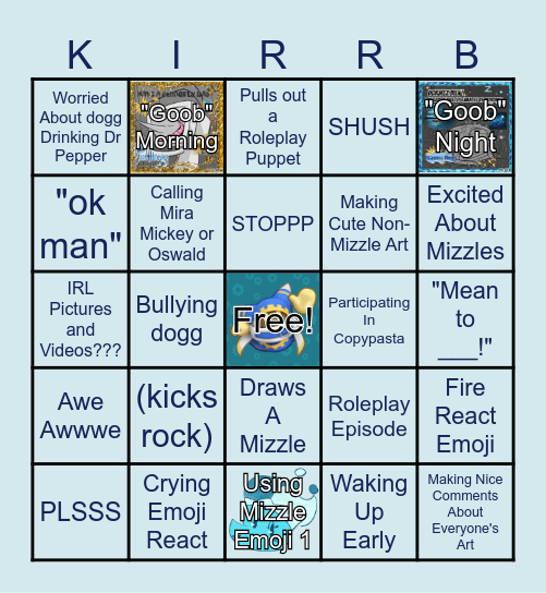 Kirrb Bingo Card