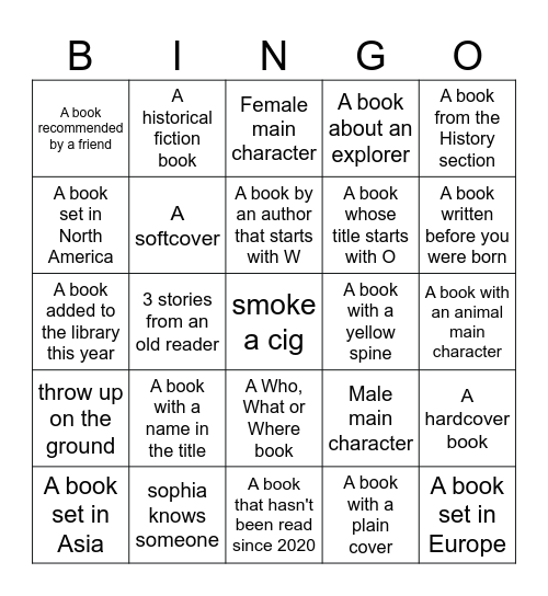 Google Docs Bingo Card