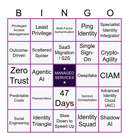 ProofID SKO Bingo Card