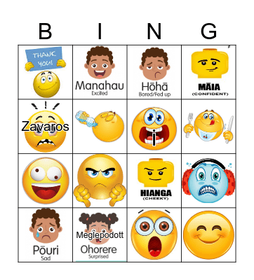 Feelings Bingo Card