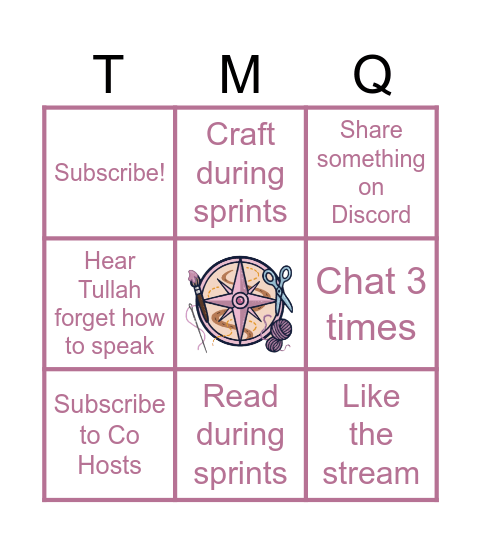TMQ Bingo Card