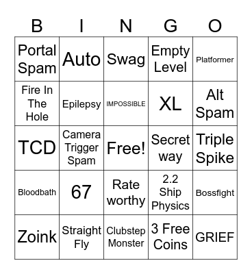 Recent Tab Bingo Card