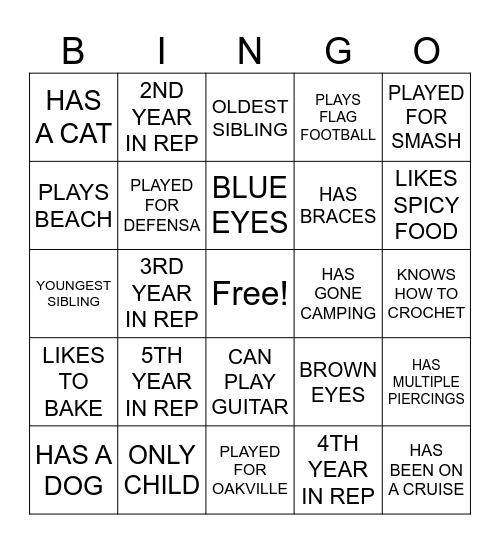 MVC REVELSTOKE 2026-2027 Bingo Card