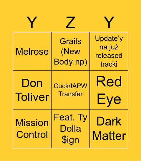 BULLY (DELUXE) Bingo Card