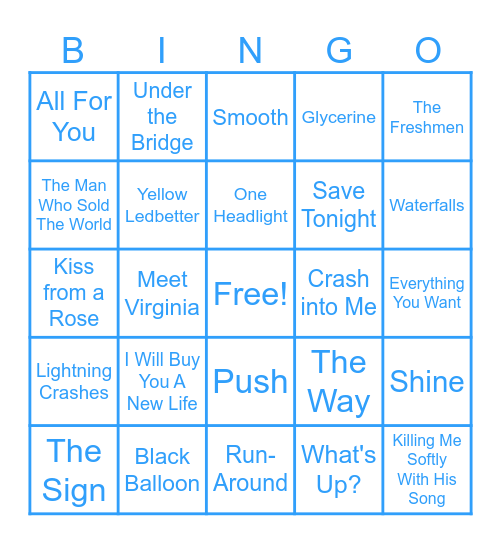 Chill Pill 90s Brunch Bingo Card