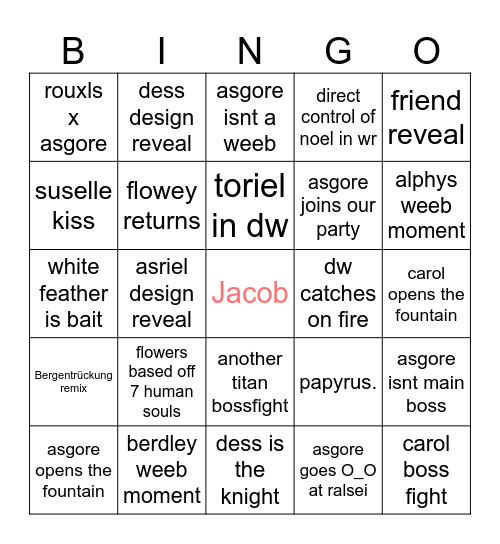 ch5 bingo Card
