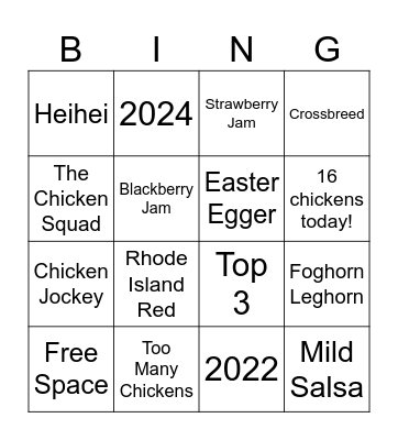 Egg-Cetra Bingo Card