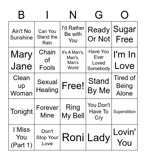 Born in the Wrong Generation Bingo Card
