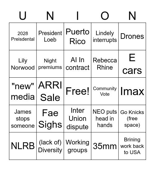 NEB june 26 part 2 Bingo Card