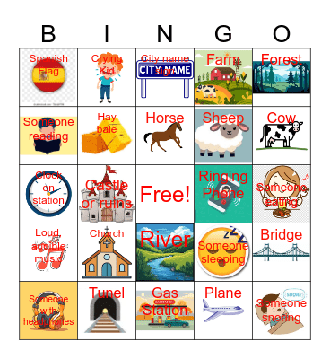 Lia's Bingo Card