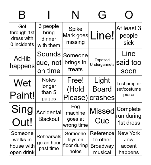 RTOP BINGO Card