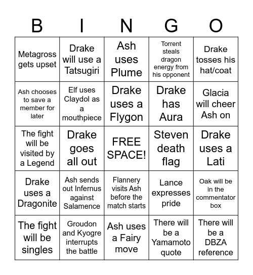 Traveler Chapter 89 Bingo Card Bingo Card