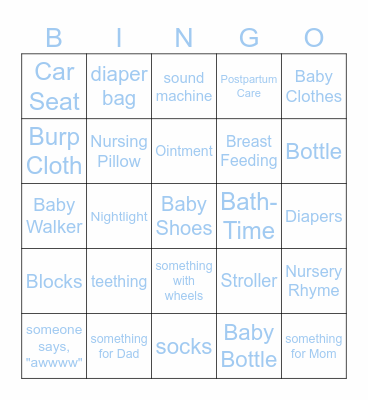 A Little Wild One Baby Shower Bingo Card