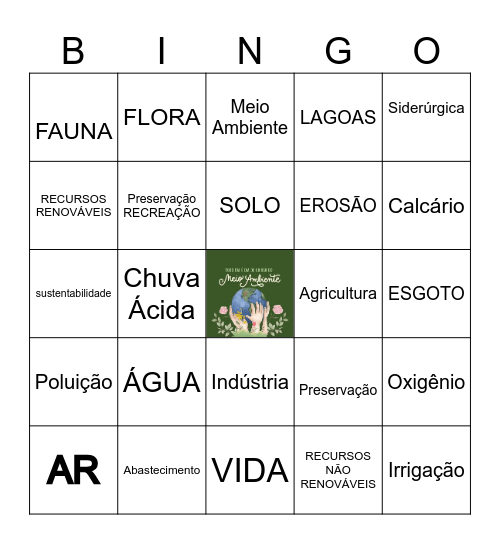 SUSTENTABILIDADE Bingo Card