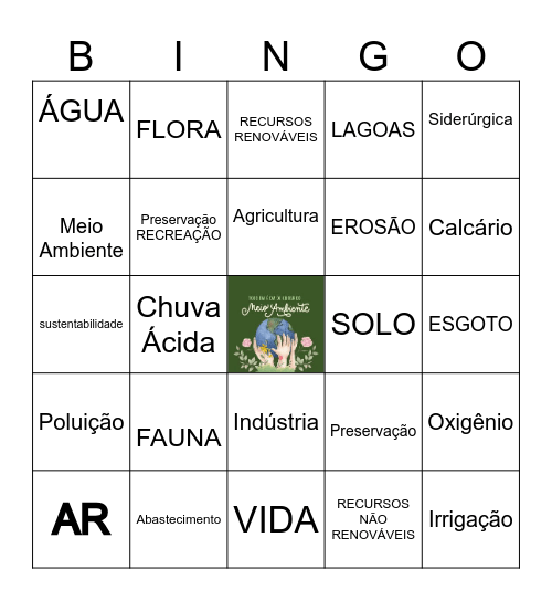 SUSTENTABILIDADE Bingo Card