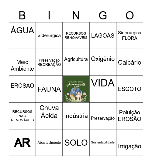 SUSTENTABILIDADE Bingo Card