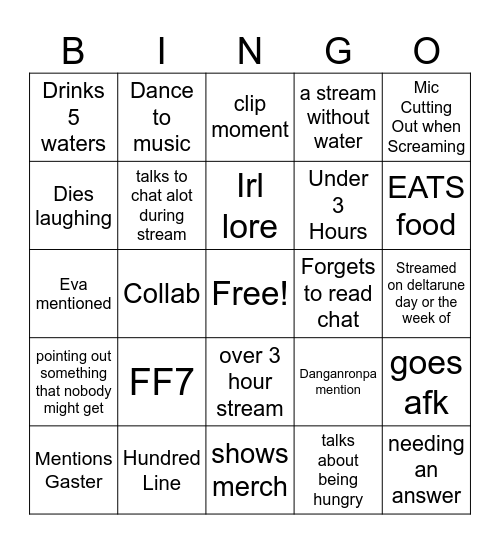 ace bingo Card