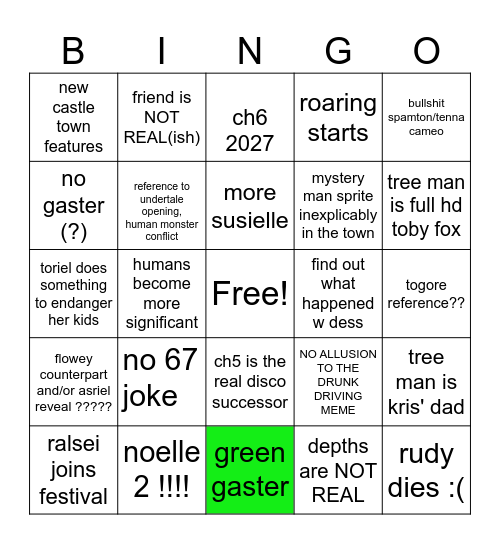delta runes Bingo Card