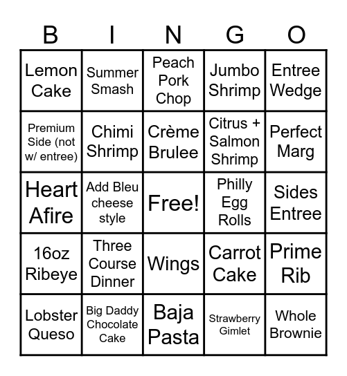 Father’s Day Bingo Card
