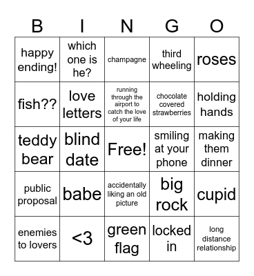 Test Bingo Card