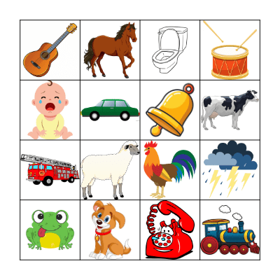 Everyday Sounds Bingo Card